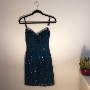 Strapless Lace Cocktail Dress: Like-New!